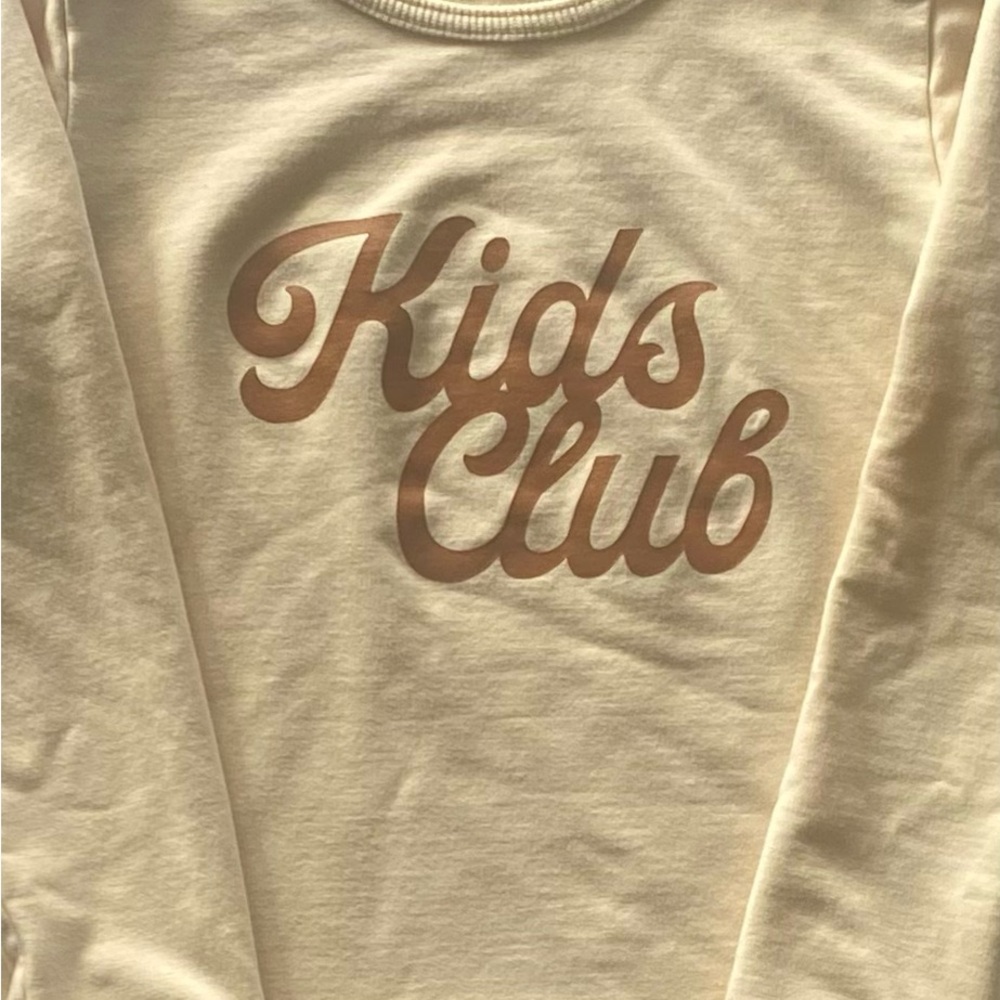 Haven Kids "Kids Club" Cream Shirt size 6-7 - Picture 5 of 9